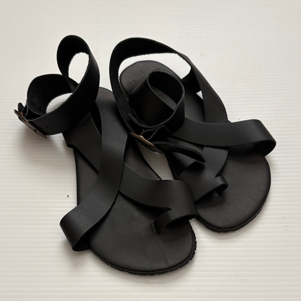 Mukishoes Ibiza Sandals Black Strappy Sandals EU 37 (US 6-6.5)